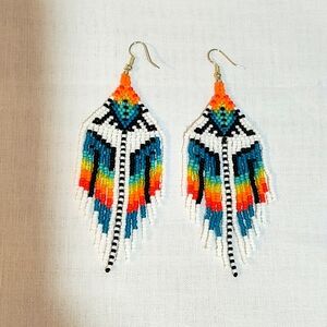 Native American style Beaded earrings